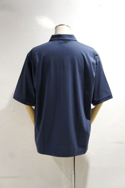 画像1: STILL BY HAND　POLO SHIRT(SLATE BLUE)