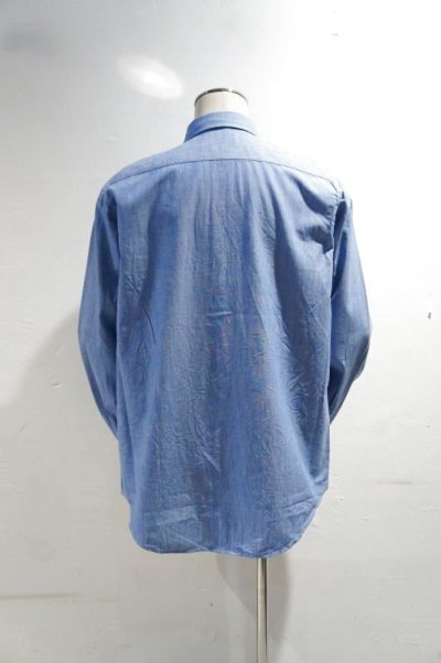 画像1: MANUAL ALPHABET　VINTAGE CHAMBRAY WORK SHIRT（BLUE）