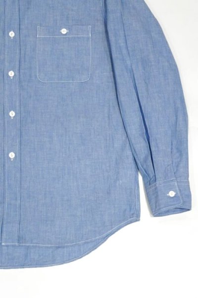 画像3: MANUAL ALPHABET　VINTAGE CHAMBRAY WORK SHIRT（BLUE）