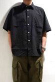 画像5: MANUAL ALPHABET　BANDANA JQ LOOSE FIT REGULAR COLLAR S/S SHIRT（BLACK） (5)