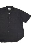 画像1: MANUAL ALPHABET　BANDANA JQ LOOSE FIT REGULAR COLLAR S/S SHIRT（BLACK） (1)