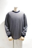 画像3: MANUAL ALPHABET　MINI BORDER WIDE L/S TEE（NAVY） (3)