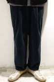 画像6: STILL BY HAND　GARMENT DYED CORDUROY EASY SLACKS(TEAL BLUE) (6)