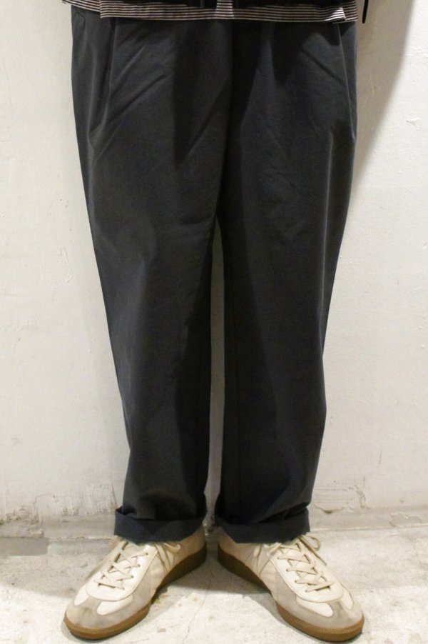 画像1: STILL BY HAND　NYLON OX EASY PANTS(SLATE GREY) (1)