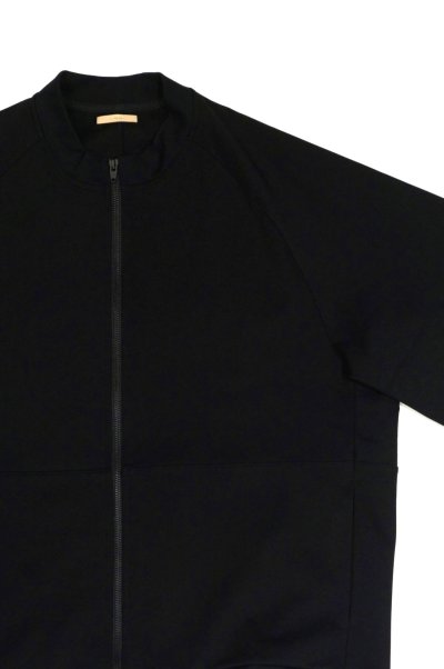 画像2: LAMOND　STAND NECK SILKY BLOUSON(BLACK)