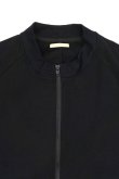 画像2: LAMOND　STAND NECK SILKY BLOUSON(BLACK) (2)