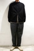 画像6: LAMOND　STAND NECK SILKY BLOUSON(BLACK) (6)