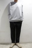 画像2: LAMOND　TRICOT WIDE LONG TEE(WHITE GRAY) (2)