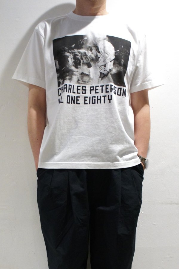 画像1: ILL ONE EIGHTY　"CHARLES PETERSON" S/S TEE(HUB2 KURT)（WHITE） (1)