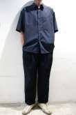 画像3: STILL BY HAND　COTTON S/S SHIRT(CHARCOAL) (3)