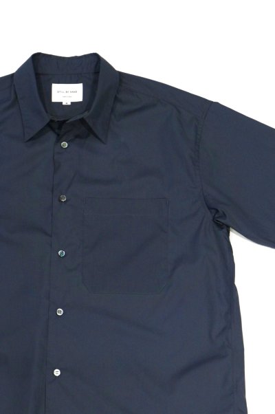 画像2: STILL BY HAND　COTTON S/S SHIRT(CHARCOAL)