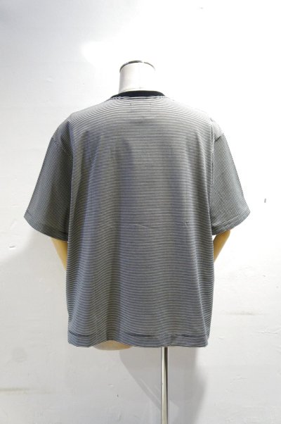 画像1: MANUAL ALPHABET　MINI BORDER WIDE S/S TEE（BLACK）