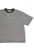 画像1: MANUAL ALPHABET　MINI BORDER WIDE S/S TEE（BLACK） (1)