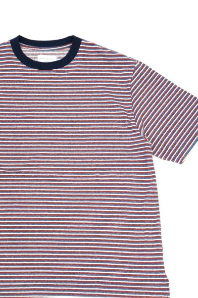 画像2: MANUAL ALPHABET　MULTI BORDER S/S TEE（NAVY/WINE）