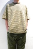 画像2: MANUAL ALPHABET　MULTI BORDER S/S TEE（YELLOW/BROWN） (2)
