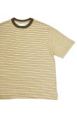 画像4: MANUAL ALPHABET　MULTI BORDER S/S TEE（YELLOW/BROWN） (4)