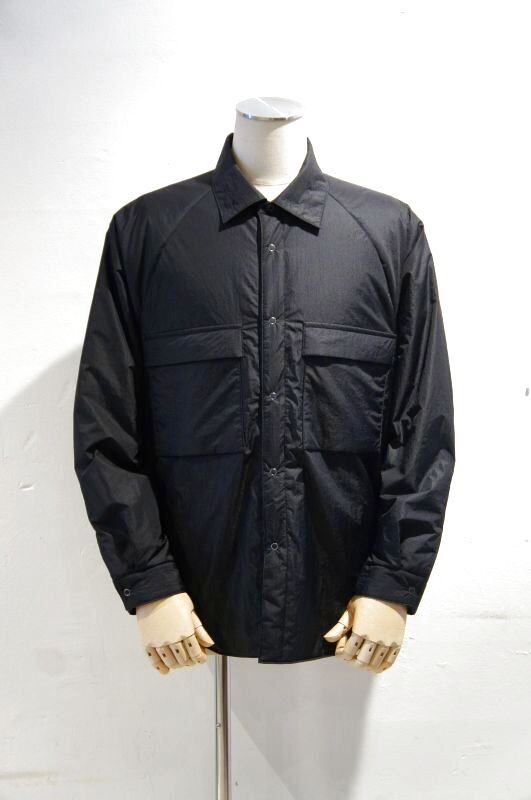 Still by hand, Micro Rip Padded Shirt - Black, Men