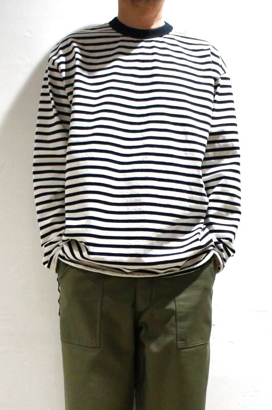 have a good day（ハブアグッドデイ）Border loose long sleeve tee（White×Black）の通販 | ant  大阪・南堀江のセレクトショップ